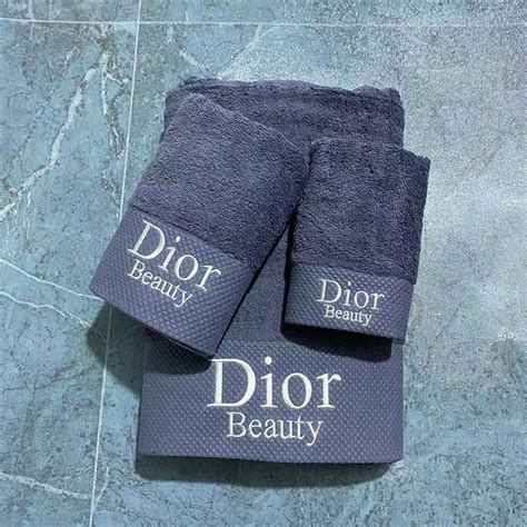 dior towel|dior bath set.